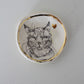 Cat Dish Bright Gold