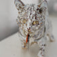 Snowball kitty - sculpture