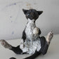 Birch & Smoke Smiling Raku Kitty